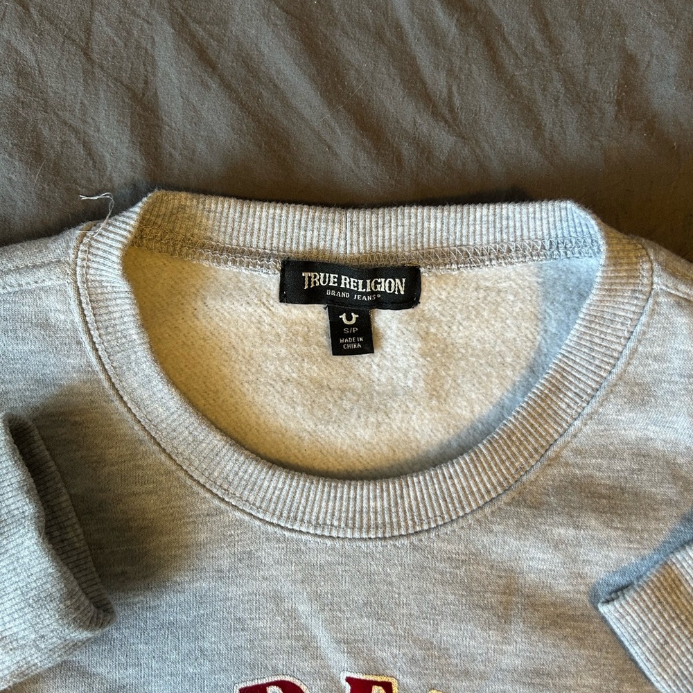 True Religion Heather Gray Crewneck